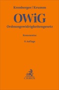 Cover-Bild zum Titel 'Ordnungswidrigkeitengesetz. OWiG' von 'Joachim Bohnert, Carsten Krumm, Benjamin Krenberger'