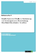 Cover-Bild zum Titel 'Handhabung einer Tabelle zur Bestimmung von Druckerpatronen (Unterweisung Einzelhandelskaufmann / -kauffrau)' von 'Katharina Korff'