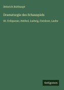 Cover-Bild zum Titel 'Dramaturgie des Schauspiels' von 'Heinrich Bulthaupt'