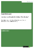 Cover-Bild zum Titel 'Analyse von Friedrich Schillers "Die Räuber"' von 'Sarah Weihrauch'