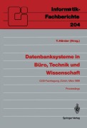 Cover-Bild zum Titel 'Datenbanksysteme in Büro, Technik und Wissenschaft' von ''