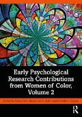 Cover-Bild zum Titel 'Early Psychological Research Contributions from Women of Color, Volume 2' von ''