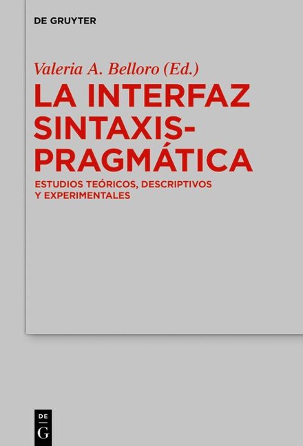 La Interfaz Sintaxis-Pragmática - 