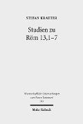 Cover-Bild zum Titel 'Studien zu Röm 13,1-7' von 'Stefan Krauter'