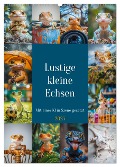 Lustige kleine Echsen (Wandkalender 2025 DIN A2 hoch), CALVENDO Monatskalender - Steffen Gierok-Latniak
