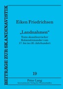 Cover-Bild zum Titel 'Landnahmen' von 'Eiken Friedrichsen'