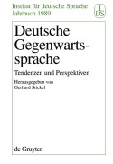 Cover-Bild zum Titel 'Deutsche Gegenwartssprache' von ''