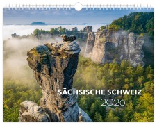 Cover-Bild zum Titel 'Kalender Sächsische Schweiz 2026' von 'Peter Schubert'