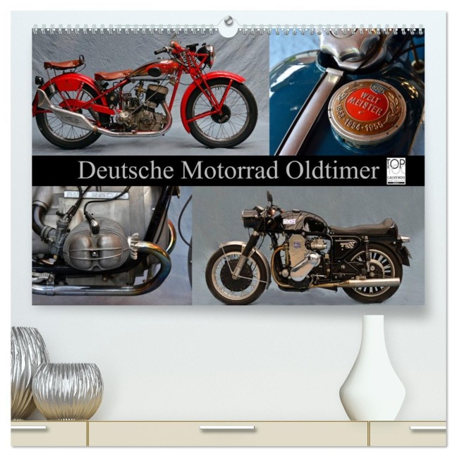 Deutsche Motorrad Oldtimer (hochwertiger Premium Wandkalender 2026 DIN A2 quer), Kunstdruck in Hochglanz - Ingo Laue