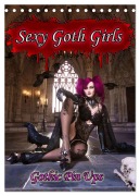 Cover-Bild zum Titel 'Sexy Goth Girls - Gothic Pin Ups (Tischkalender 2026 DIN A5 hoch), CALVENDO Monatskalender' von 'Karsten Schröder'