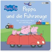 Cover-Bild zum Titel 'Peppa Pig: Peppa und die Fahrzeuge - Eine abenteuerliche Reise mit vielen Klappen' von 'Panini'