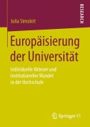 Cover-Bild zum Titel 'Europäisierung der Universität' von 'Julia Simoleit'