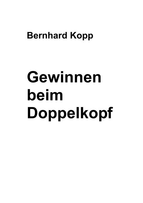 Gewinnen beim Doppelkopf - Bernhard Kopp