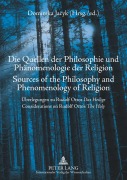 Cover-Bild zum Titel 'Die Quellen der Philosophie und Phänomenologie der Religion- Sources of the Philosophy and Phenomenology of Religion' von ''