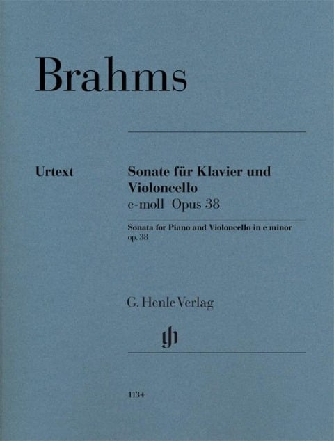 Sonate für Klavier und Violoncello e-moll op.38 - Johannes Brahms