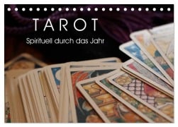 Tarot. Spirituell durch das Jahr (Tischkalender 2025 DIN A5 quer), CALVENDO Monatskalender - Elisabeth Stanzer