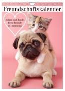 Cover-Bild zum Titel 'Freundschaftskalender - Katzen und Hunde, beste Freunde in Umarmung (Wandkalender 2026 DIN A4 hoch), CALVENDO Monatskalender' von 'Mb Fotografie'