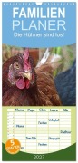 Cover-Bild zum Titel 'Familienplaner 2027 - Die Hühner sind los! mit 5 Spalten (Wandkalender, 21 x 45 cm) CALVENDO' von 'Lucy M. Laube'