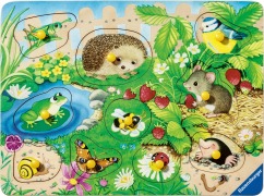 Cover-Bild zum Titel 'Kinderpuzzle 10 Teile - Meine Gartenfreunde' von ''