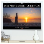 Cover-Bild zum Titel 'Perle Niedersachsen - Dümmer-See (hochwertiger Premium Wandkalender 2026 DIN A2 quer), Kunstdruck in Hochglanz' von 'Tanja Riedel'