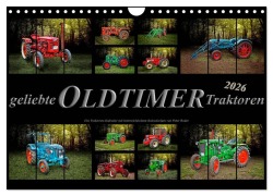 Cover-Bild zum Titel 'Geliebte Oldtimer Traktoren (Wandkalender 2026 DIN A4 quer), CALVENDO Monatskalender' von 'Peter Roder'