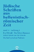 Cover-Bild zum Titel 'Das Gebet Manasses. Die fünf syrischen Psalmen' von 'Eva Osswald, A. S. van der Woude'