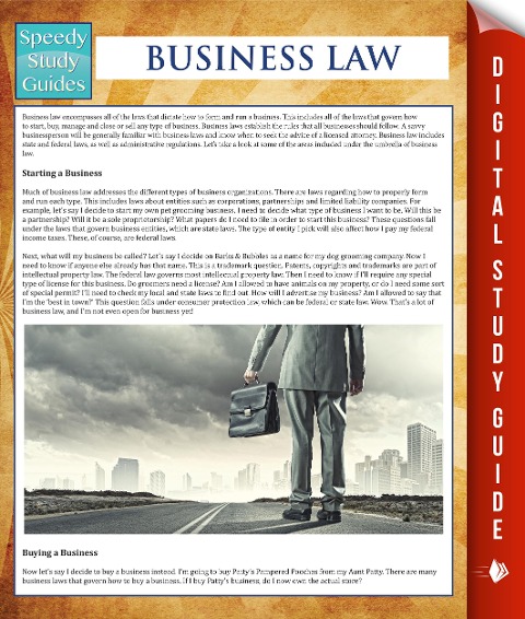 Business Law (Speedy Study Guides) - Speedy Publishing
