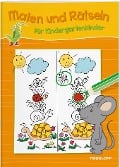 Malen und Rätseln für Kindergartenkinder (Orange) - 