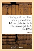 Cover-Bild zum Titel 'Catalogue de Meubles Anciens, Bronzes, Porcelaines, Faïences, Bibelots, Tableaux, Dessins, Gravures' von 'Ch Dalbon'