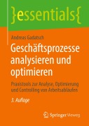 Cover-Bild zum Titel 'Geschäftsprozesse analysieren und optimieren' von 'Andreas Gadatsch'