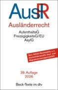 Cover-Bild zum Titel 'Ausländerrecht. AuslR' von ''
