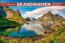 Cover-Bild zum Titel 'Skandinavien Globetrotter Kalender 2027 - Von stillen Wäldern, Seen und Fjorden' von ''