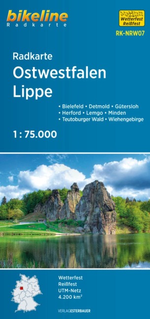 Radkarte Ostwestfalen Lippe 1:75.000 (RK-NRW07) - 