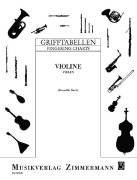 Cover-Bild zum Titel 'Grifftabelle für Violine' von ''