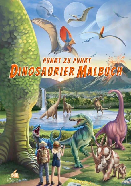 Punkt-zu-Punkt Dinosaurier Malbuch für Kinder von 7-10 Jahren mit 50 authentischen Ausmalbildern - Josef Mickey Müller