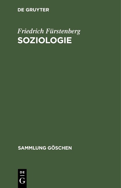Soziologie - Friedrich Fürstenberg