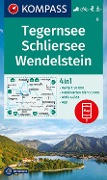 KOMPASS Wanderkarte 8 Tegernsee, Schliersee, Wendelstein 1:50.000 - 