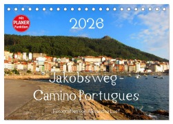 Cover-Bild zum Titel 'Jakobsweg - Camino Portugues (Tischkalender 2026 DIN A5 quer), CALVENDO Monatskalender' von 'Alexandra Luef'