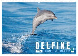 Cover-Bild zum Titel 'Delfine: Elegante Wellenreiter (Wandkalender 2026 DIN A2 quer), CALVENDO Monatskalender' von 'Calvendo Calvendo'