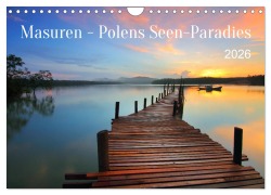 Cover-Bild zum Titel 'Masuren - Polens Seen-Paradies (Wandkalender 2026 DIN A4 quer), CALVENDO Monatskalender' von 'Konstanze Junghanns'