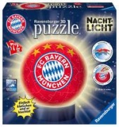 Cover-Bild zum Titel 'Nachtlicht FC Bayern München 3D Puzzle-Ball 72 Teile' von ''