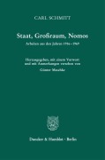 Cover-Bild zum Titel 'Staat, Großraum, Nomos' von 'Carl Schmitt'