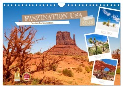 Cover-Bild zum Titel 'FASZINATION USA Geniale Landschaften (Wandkalender 2026 DIN A4 quer), CALVENDO Monatskalender' von 'Melanie Viola'