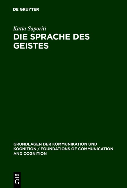 Die Sprache des Geistes - Katia Saporiti