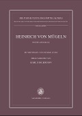 Cover-Bild zum Titel 'Die kleineren Dichtungen Heinrichs von Mügeln' von ''