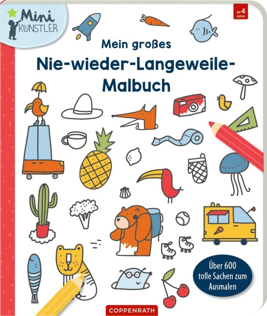 Mein großes Nie-wieder-Langeweile-Malbuch - 