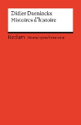 Cover-Bild zum Titel 'Histoires d'histoire' von 'Didier Daeninckx'