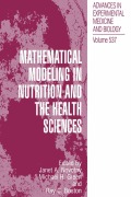 Cover-Bild zum Titel 'Mathematical Modeling in Nutrition and the Health Sciences' von ''