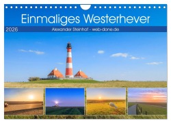 Einmaliges Westerhever (Wandkalender 2026 DIN A4 quer), CALVENDO Monatskalender - Alexander Steinhof