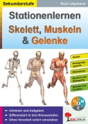 Cover-Bild zum Titel 'Stationenlernen Skelette, Muskeln und Gelenke' von 'Rudi Lütgeharm'